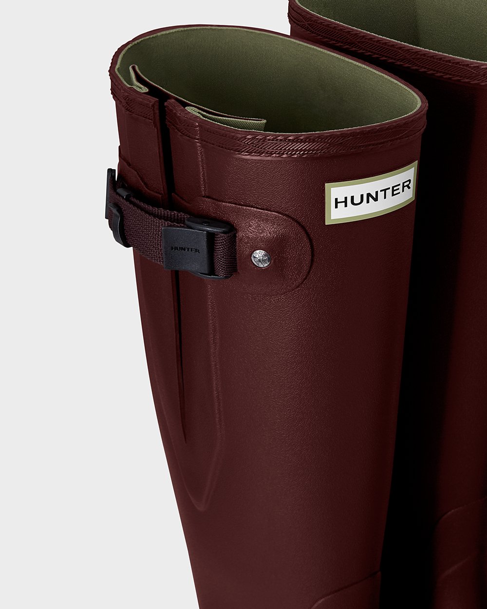 Hunter Uzun Yağmur Çizmeleri Bayan Mor Kırmızı - Norris Field Side Adjustable - Türkiye XZ3209846